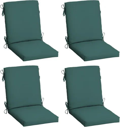 Miniatura 51 de ARDEN - Cojín para silla de comedor exterior de 20 x 20 pulgadas, resistente al agua y a la decoloración, textura verde azul pavo real