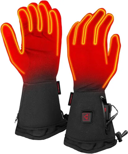 Gerbing Guantes térmicos de 7 V para mujer, guantes de calefacción recargables, ajustes de control de temperatura de tres niveles