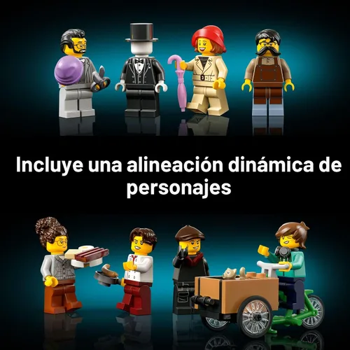 Miniatura 5 de LEGO Icons Set de Construcción de Esquina Tudor para Adultos 18+ - Kit de Casa en Miniatura DIY - Set de Construcción de Casa en Miniatura