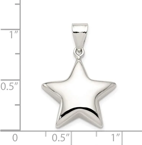 Miniatura 3 de Colgante de plata de ley con estrella para el día de San Valentín Metal