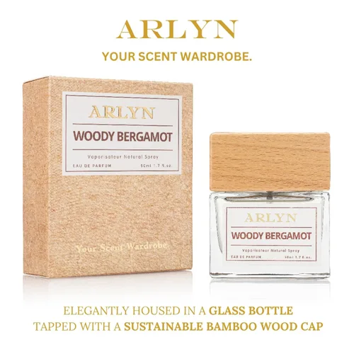 Miniatura 5 de ARLYN Woody Bergamot Eau De Parfum inspirado en Cred's Aventus, perfume para hombres, fragancia de lujo, vegano, libre de crueldad y respetuoso