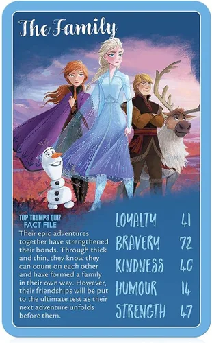 Miniatura 5 de Top Trumps Disney Frozen 2 - Juego de cartas especiales, visita Arendelle y juega con la reina Elsa, Anna, el rey Agnarr, la reina Iduna y Olaf