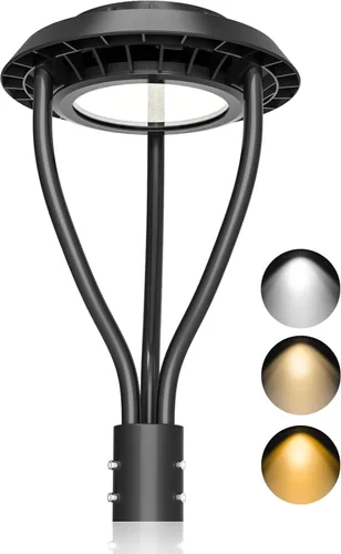 Miniatura 16 de KUKUPPO Luz LED de poste superior de 60 W, certificación ETL, 8400 lm, CCT ajustable 3000K/4000K/5000K, potencia ajustable 60W/48W/36W lámpara
