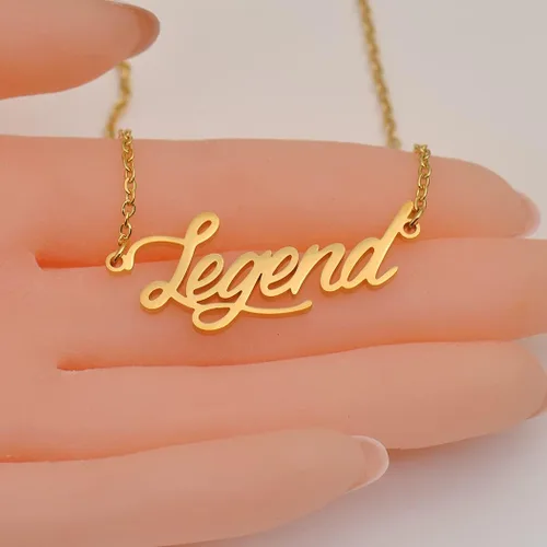 Miniatura 6 de Collares con etiquetas de nombres para ella, él, amigos y familiares, joyería de recuerdo para relaciones, regalo sentimental