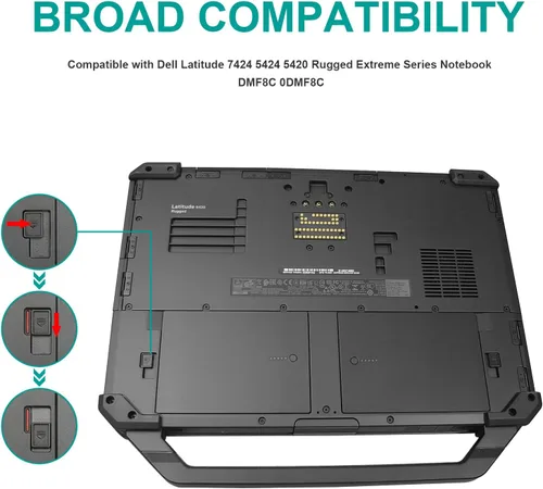 Miniatura 5 de 7WNW1 GK3D3 - Batería para portátil compatible con Dell Latitude 5424 5420 Rugged 7424 Extreme P85G P86G P137G P137G001 P137G002 P85G001 P86G001