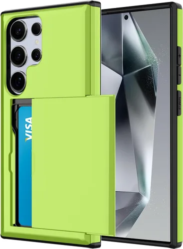 Miniatura 24 de Funda tipo cartera para Samsung Galaxy S22 Ultra con 4 ranuras para tarjetas de crédito a prueba de golpes, funda híbrida de protección reforzada