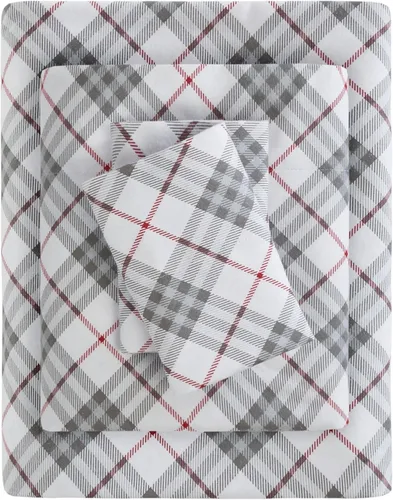 Miniatura 32 de True North by Sleep Philosophy - Sábana de franela acogedora y cálida 100% algodón - Estampado novedoso de animales y estrellas, lindo, ultrasuave
