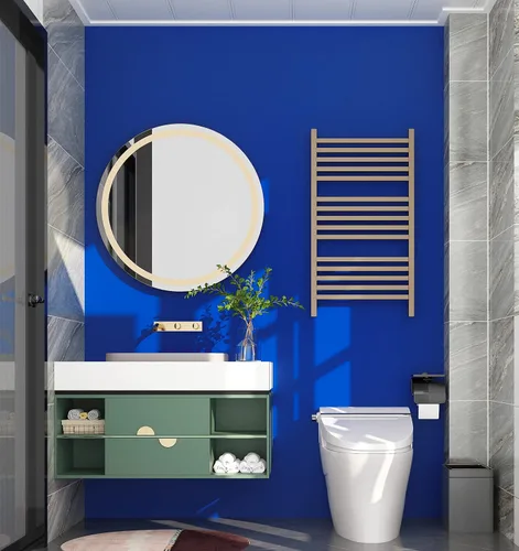 Miniatura 2 de FunStick Papel tapiz azul real, papel adhesivo azul mate para gabinetes, papel de pared extraíble autoadhesivo para paredes de habitación