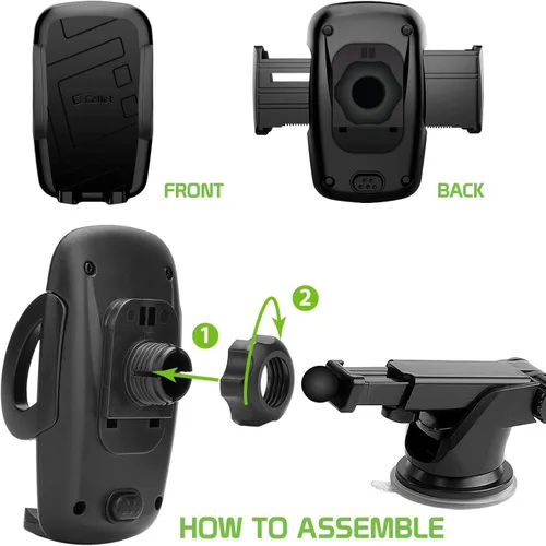 Miniatura 9 de Cellet Soporte telescópico para teléfono de coche – Soporte ajustable para tablero de instrumentos y parabrisas para teléfonos inteligentes
