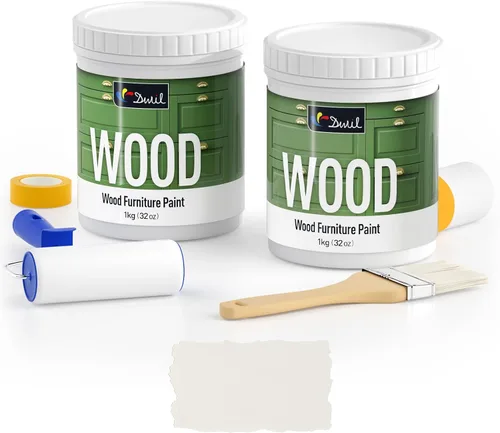 Miniatura 24 de DWIL Pintura para Muebles con Acabado Mate - Pintura para Madera de 16 Oz para Gabinetes, Puertas, Mesas y Cómodas Renovación - A Base de Agua, No