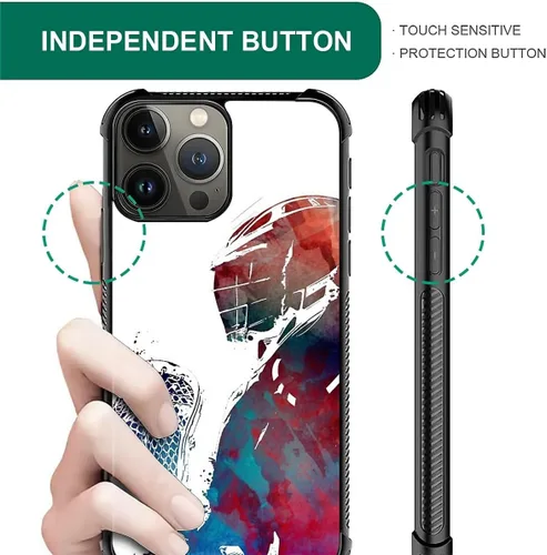 Miniatura 191 de Compatible con funda para iPhone 6 Plus/6s Plus,Bite Your Teeth Diseño de patrón asombroso, funda trasera dura de PC anti-arañazos y a prueba