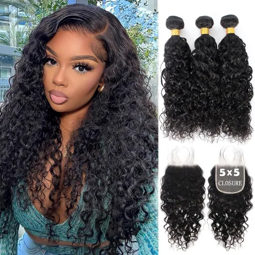 Miniatura 13 de Cabello Brasileño Ondulado Degradado de 2 Tonos 3 Paquetes Cabello Humano Virgen Remy Brasileño Paquetes de Tejido de Cabello Ondulado 100% Sin