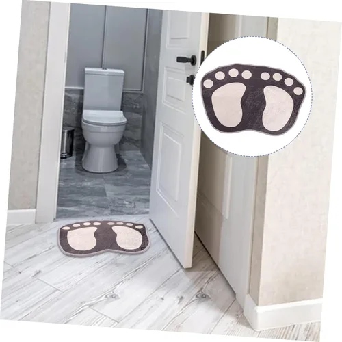 Miniatura 8 de PRETYZOOM Tapete absorbente para pies, tapete de baño, decoración del hogar, dormitorio, tapete antideslizante para el suelo, alfombra de baño