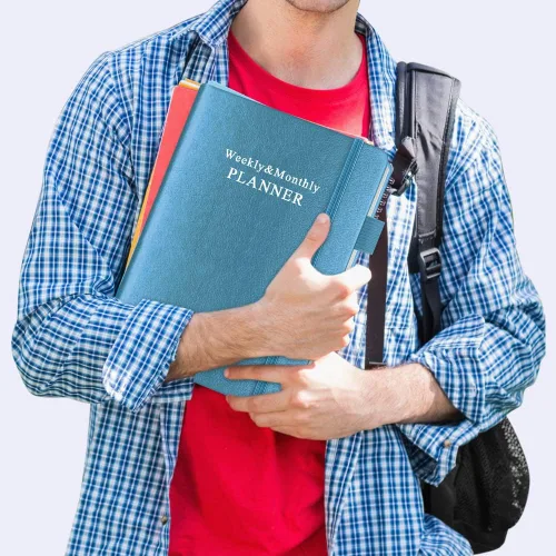 Miniatura 7 de Agenda sin fecha para cualquier año, planificador semanal y mensual y diario para rastrear objetivos, perfecto para organizar tu vida diaria, 5.85 x