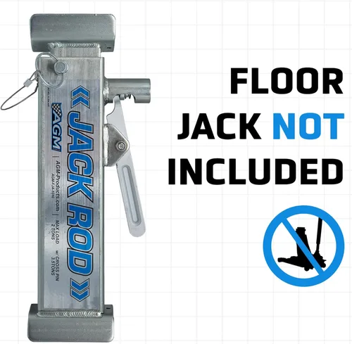 Miniatura 2 de AGM Jack Rod, barra de soporte de bloqueo de 2 toneladas para gatos de piso, gato no incluido, viaje de 14 pulgadas, 3 libras, soporte de gato