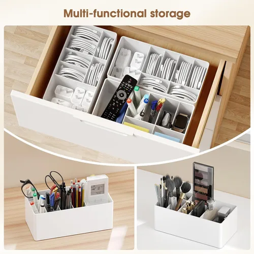 Miniatura 5 de Organizador de almacenamiento de cable de carga Fácil almacenamiento sin lazos Organizador de cables de cargador Cajas de gestión de cables - 1