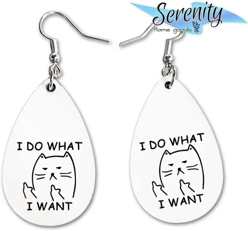 Miniatura 7 de Van Gogh - Juego de aretes colgantes divertidos Lindos aretes de joyería para niñas y mujeres Impresión de doble cara Regalo de cumpleaños