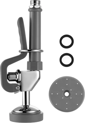 Miniatura 12 de Válvula rociadora de fregadero comercial con manguera: iVIGA 38" Manguera de pulverización de cocina comercial flexible de acero inoxidable