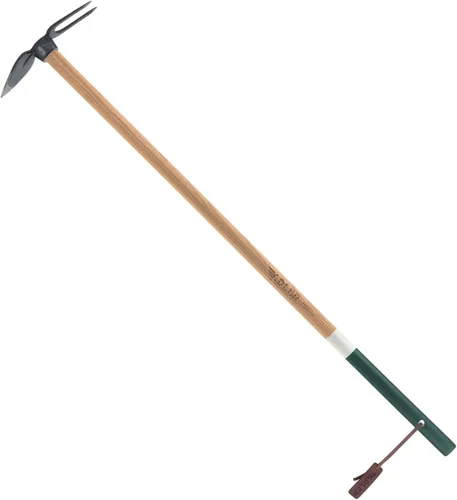 Adler - The Daisy Garden Hoe, Heavy Duty Yard Tool Lawn Care, Loosening Soil, Weeding, Sowing, and Digging, Steel Head 3.9 inches, Wood Handle