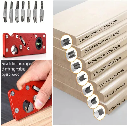 Miniatura 7 de szhdxsy Cepillo de Madera Herramienta de Recorte de Bordes de Carpintero, Adecuada para Biselado Manual y Cepillado de Madera, Recorte de Bordes