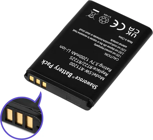 Miniatura 4 de 2 baterías de 1200 mAh compatibles con Retevis Radio RT22 RT22S RT15 RT19 WLN KD-C1 Walkie Talkie Li-ion Batería Recargable 3.7V con 3