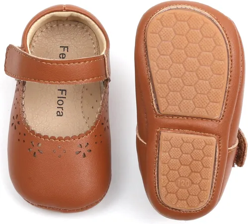 Miniatura 9 de Felix & Flora Zapatos de bebé de suela suave - Zapatos de bebé para caminar, mocasines, suela de goma, zapatos de cuna