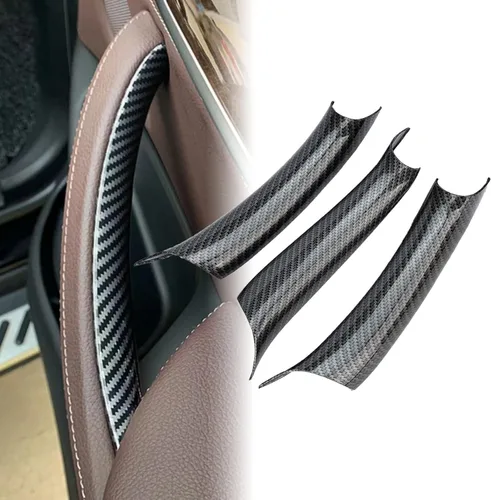 Miniatura 6 de Fundas para Manija de Puerta Compatibles con BMW Serie X5 F15/F85 2014-2018, BMW Serie X6 F16/F86 2015-2018 (3 piezas) (Beige)