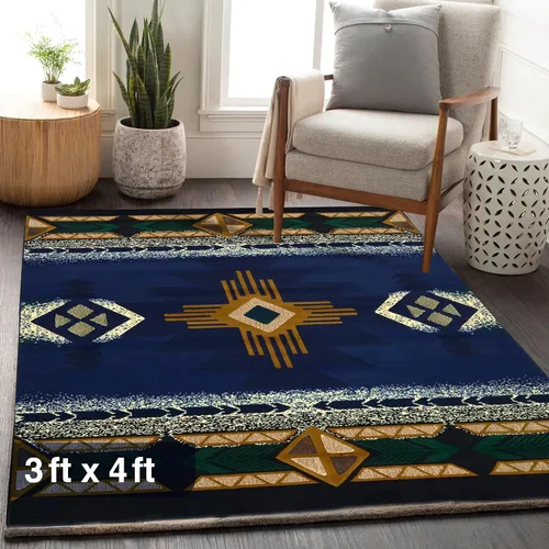 Miniatura 46 de YHSF South West - alfombra estilo nativo americano del suroeste C318 - fácil de limpiar, gruesa, suave, duradera, alfombra inspirada en tribus
