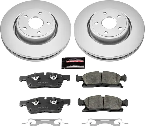 Miniatura 2 de Power Stop CRK6536 Kit de frenos con revestimiento de geomet delantero Z17 Evolution