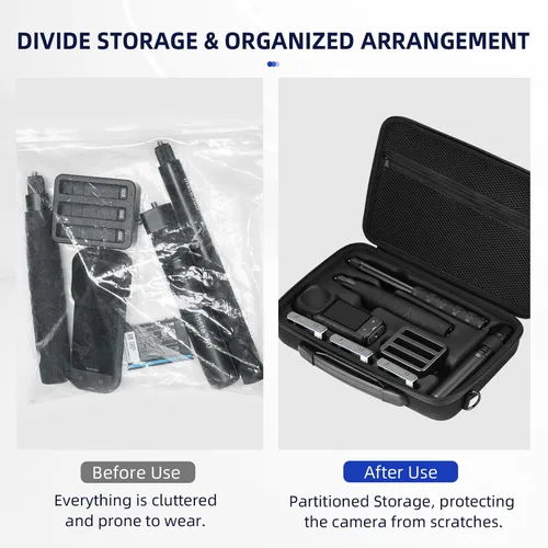 Miniatura 4 de Funda de transporte X4 para Insta360 X4 Air, bolsa protectora de almacenamiento de carcasa rígida portátil, funda de asa de viaje con capacidad