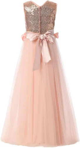 Miniatura 2 de Sarahbridal Vestido de princesa para fiesta de flores para niñas pequeñas FG001