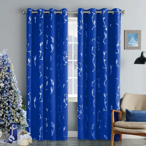 Miniatura 30 de BUHUA Cortinas Opacas de 63 Pulgadas de Largo, 2 Paneles con Aislamiento Térmico, Tratamiento de Ventana para Dormitorio, Cortinas Oscurecedoras