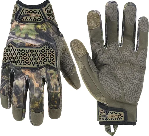 Miniatura 17 de HANDLANDY Guantes de trabajo para hombre y mujer, guantes de trabajo de mecánicos de uso general con pantalla táctil, guantes de trabajo flexibles