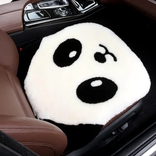 Miniatura 21 de LLB Fundas de asiento de asiento de automóvil de oveja genuina para automóviles, camiones, SUV, almohadilla protectora de asiento cómoda para Gris