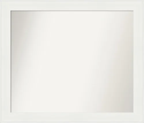 Miniatura 336 de Amanti Art Espejo de baño blanco para sobre el fregadero, 24 x 24 pulgadas, hecho a medida, espejo de tocador cuadrado blanco estrecho, marco