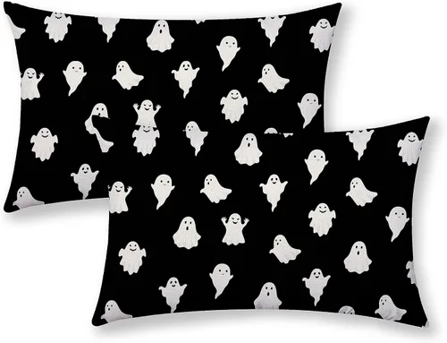 Miniatura 74 de AGAYNA Juego de 2 fundas de almohada decorativas con diseño de acuarela verde salvia para árbol de Navidad de 16 x 16 pulgadas, para sofá, invierno