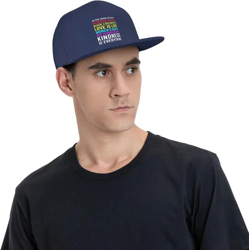 Miniatura 69 de Pride Flag in This House We Believe Science is Real Black Lives Matter Baseball Hats for Men Dad Hat,Black
