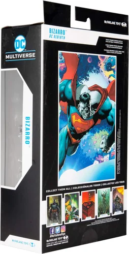 Miniatura 9 de McFarlane Toys DC Multiverse Superman Bizarro: DC Rebirth Figura de acción de 7 pulgadas