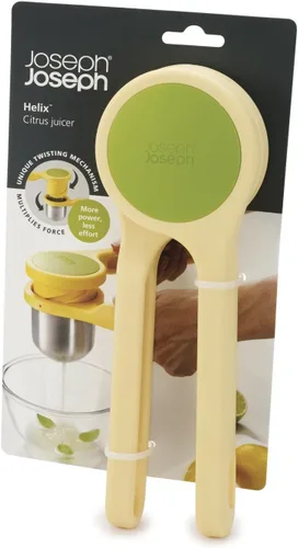 Miniatura 6 de Exprimidor ergonómico, con giro, de acero inoxidable Joseph Joseph, prensa de cítricos, Amarillo