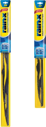 Miniatura 14 de Rain-X 820145 WeatherBeater - Escobillas limpiaparabrisas de 26" y 18" (Paquete de 2), escobillas limpiaparabrisas automotrices de repuesto que