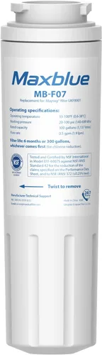Maxblue Filtro de agua para refrigerador UKF8001, repuesto para Maytag UKF8001, EDR4RXD1, EveryDrop Filter 4, Whirlpool 4396395, UKF8001AXX-200,