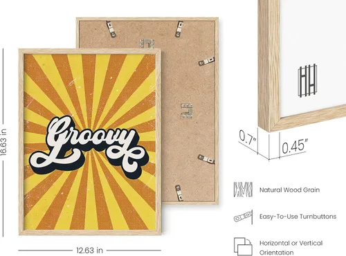 Miniatura 3 de HAUS AND HUES Groovy - Pósteres hippie para dormitorio, arte de pared retro, decoración estética de los años 70, pósteres independientes para Rays