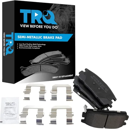 Miniatura 53 de TRQ Pastillas de freno delanteras semi metálicas compatibles con Ford Expedition 2018-2021 F-150 2018-2020 Lincoln Navigator 2018-2022