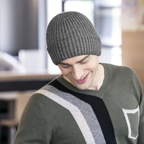 Miniatura 16 de Gorro de invierno para hombre y mujer, gorro de lana de punto para actividades al aire libre y uso diario