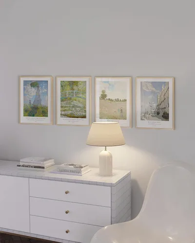 Miniatura 5 de HAUS AND HUES Claude Monet - Obras de arte finas, lirios de agua, póster de Claude Monet Monet, impresiones artísticas famosas, pinturas famosas