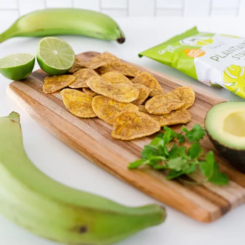 Miniatura 2 de ARTISAN TROPIC Tiras de plátano con sal marina, paquete de 8, 2 onzas, vegano, paleo y sin gluten, bolsas individuales, aperitivos saludables