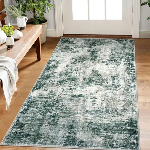 Miniatura 61 de Lansny Alfombra pequeña abstracta de 2 x 3 pies, alfombra de entrada, alfombra lavable para puerta de entrada, alfombra lavable antideslizante
