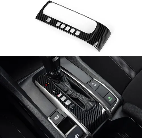 Miniatura 18 de Calcomanías de panel de consola central de aire acondicionado para Honda Civic 2016-2021, accesorios de 10ª generación, calcomanías de fibra