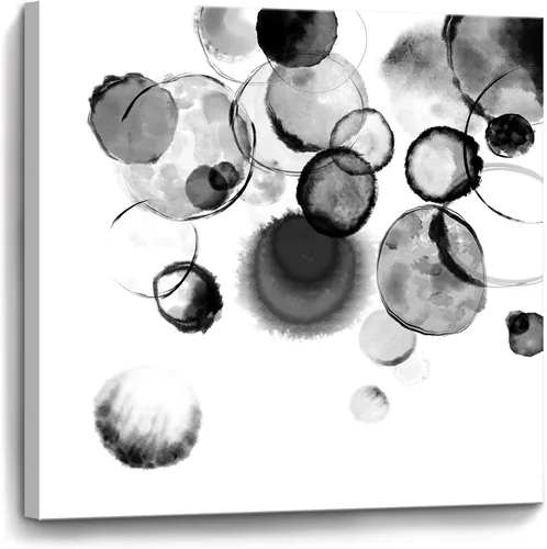 Arte para decorar la pared del baño, cuadros de burbujas en blanco y negro, lienzo enmarcado, obra de arte para dormitorio, cocina, oficina, pintura