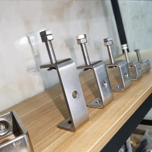 Miniatura 4 de Abrazaderas C de acero inoxidable de 3.8 pulgadas para montaje, abrazadera en U de metal resistente para trabajo de metal, abrazadera de escritorio